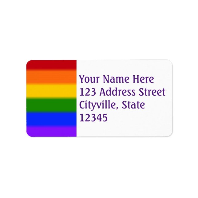 Falln Gay Pride Flag Label (Front)