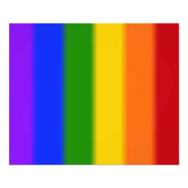Falln Gay Pride Flag Photo Print (Front)