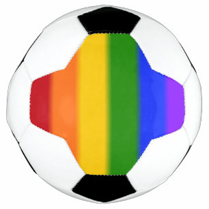 Falln Gay Pride Flag Soccer Ball
