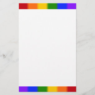 Falln Gay Pride Flag Stationery