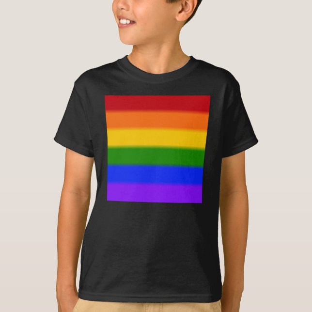 Falln Gay Pride Flag T-Shirt (Front)