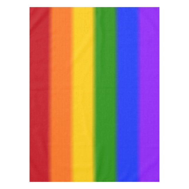 Falln Gay Pride Flag Tablecloth (Front)