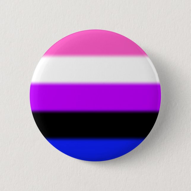 Falln Genderfluid Pride Flag 6 Cm Round Badge (Front)