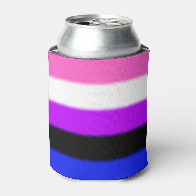 Falln Genderfluid Pride Flag Can Cooler (Can Front)