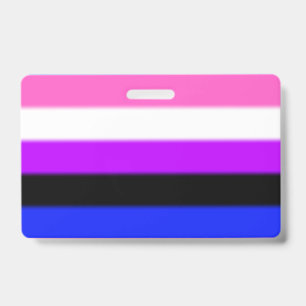 Falln Genderfluid Pride Flag ID Badge