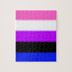 Falln Genderfluid Pride Flag Jigsaw Puzzle