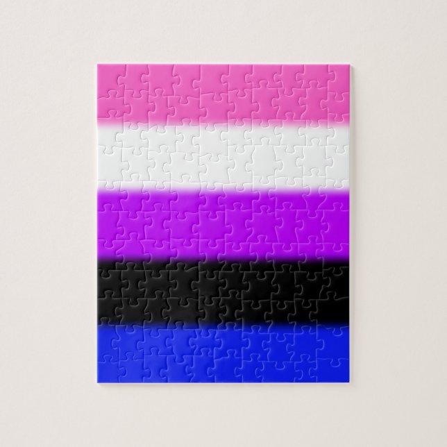 Falln Genderfluid Pride Flag Jigsaw Puzzle (Vertical)