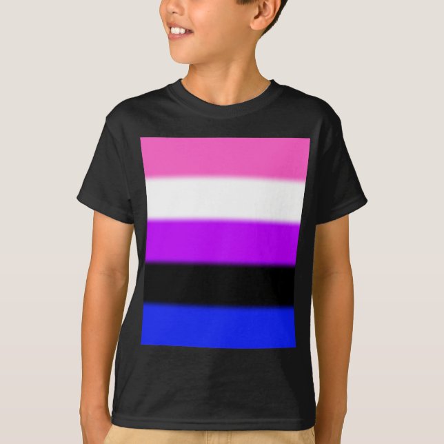 Falln Genderfluid Pride Flag T-Shirt (Front)