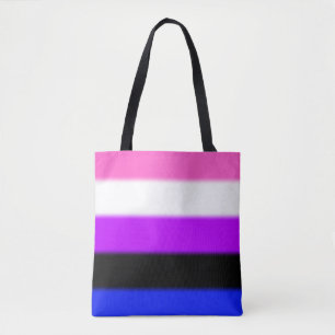 Falln Genderfluid Pride Flag Tote Bag