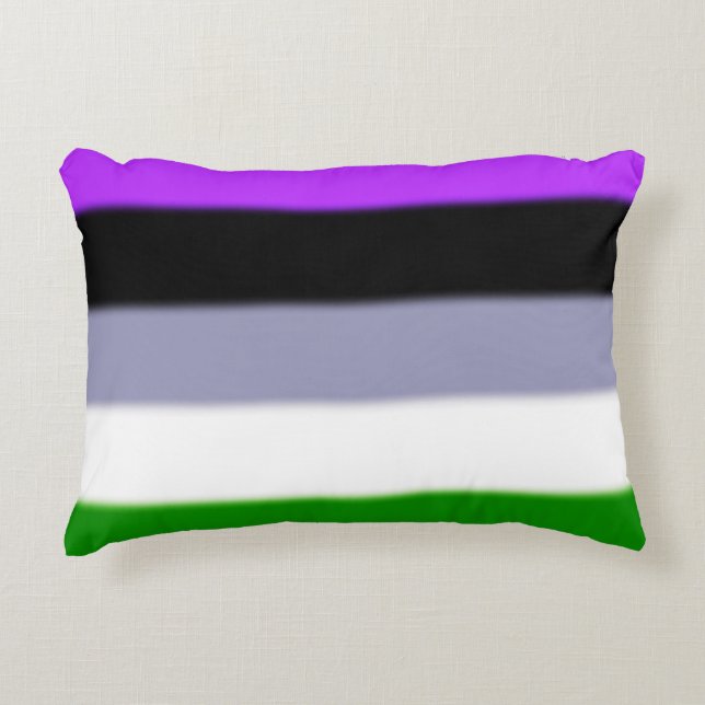 Falln Genderqueer Pride Flag Decorative Cushion (Front)