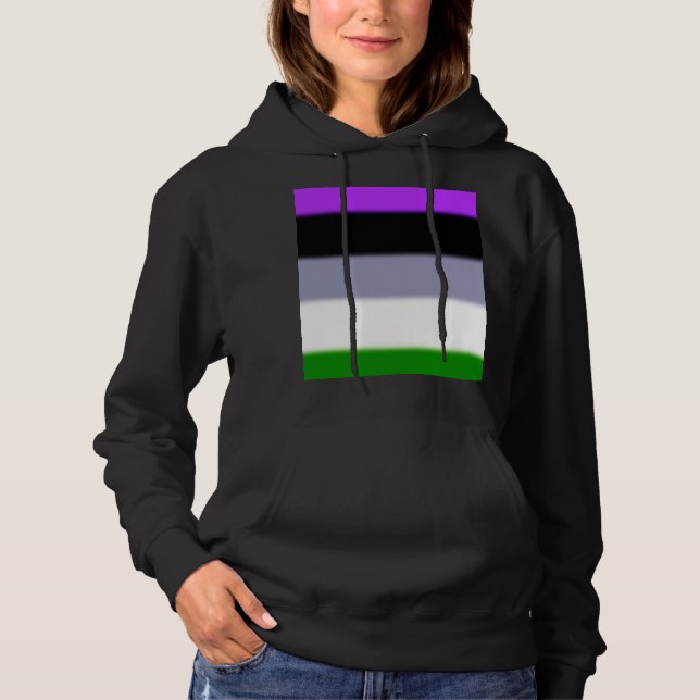 Falln Genderqueer Pride Flag Hoodie (Front)