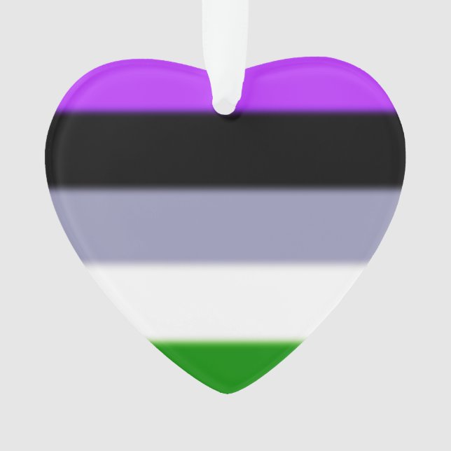 Falln Genderqueer Pride Flag Ornament (Front)