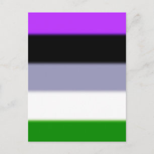Falln Genderqueer Pride Flag Postcard