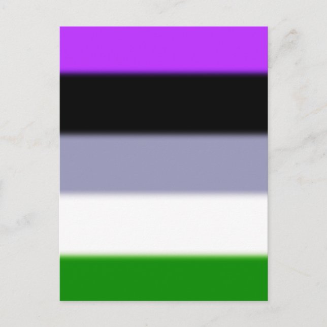 Falln Genderqueer Pride Flag Postcard (Front)