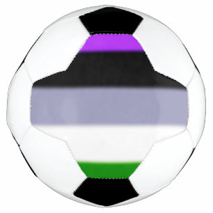 Falln Genderqueer Pride Flag Soccer Ball
