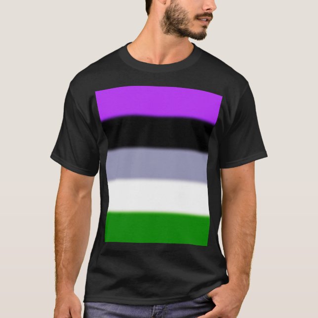 Falln Genderqueer Pride Flag T-Shirt (Front)
