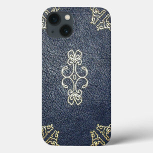 Falln Gilded Gold and Blue Book iPhone 13 Case