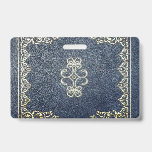 Falln Gilded Gold And Blue ID Badge