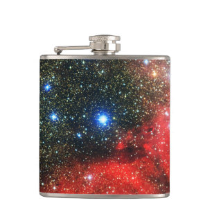 Falln Gold Dusted Galaxy Hip Flask