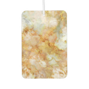 Falln Gold Rippled Marble Car Air Freshener