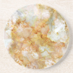 Falln Gold Rippled Marble Coaster