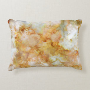 Falln Gold Rippled Marble Decorative Cushion