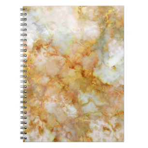 Falln Gold Rippled Marble Notebook