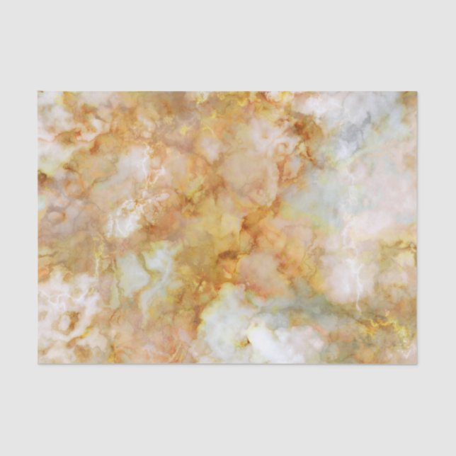 Falln Gold Rippled Marble Tissue Paper (Front)