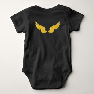 Falln Golden Angel Wings Baby Bodysuit