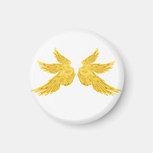 Falln Golden Archangel Wings Magnet