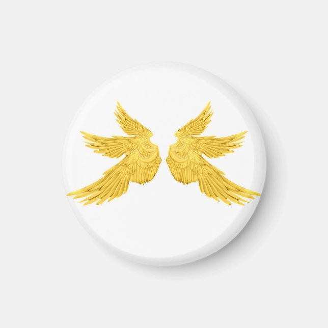 Falln Golden Archangel Wings Magnet (Front)