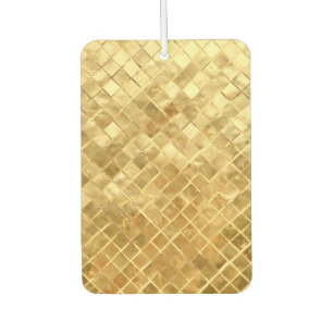 Falln Golden Chequerboard Car Air Freshener