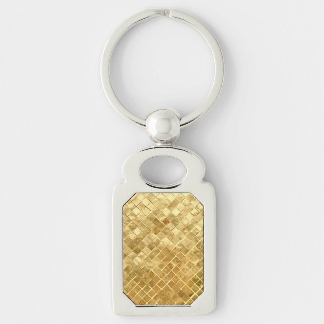 Falln Golden Chequerboard Key Ring (Front)