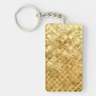 Falln Golden Chequerboard Key Ring