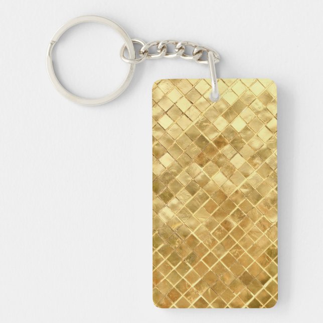 Falln Golden Chequerboard Key Ring (Front)