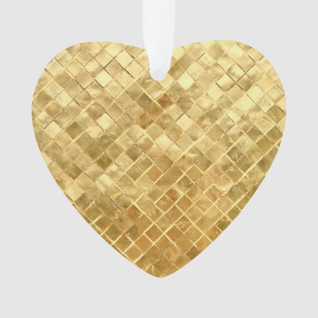 Falln Golden Chequerboard Ornament (Front)