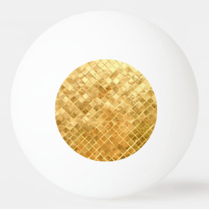 Falln Golden Chequerboard Ping Pong Ball