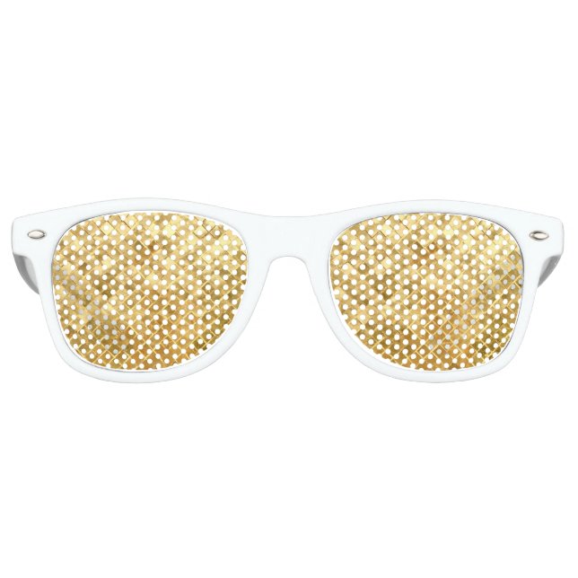 Falln Golden Chequerboard Retro Sunglasses (Front)