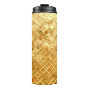 Falln Golden Chequerboard Thermal Tumbler