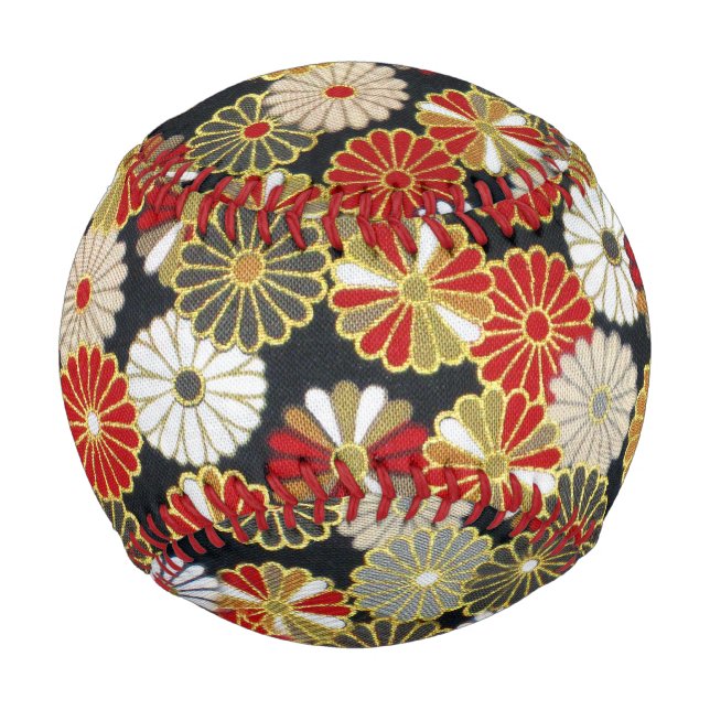 Falln Golden Chrysanthemums Baseball (Front)