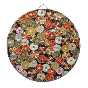 Falln Golden Chrysanthemums Dartboard