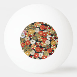 Falln Golden Chrysanthemums Ping Pong Ball