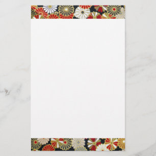 Falln Golden Chrysanthemums Stationery