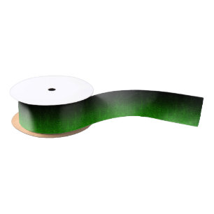 Falln Green & Black Glitter Gradient Satin Ribbon