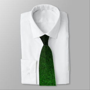Falln Green & Black Glitter Gradient Tie