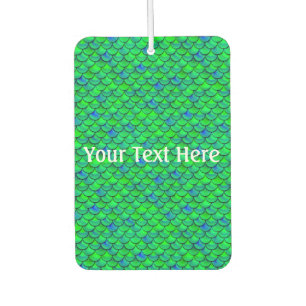 Falln Green Blue Scales Car Air Freshener
