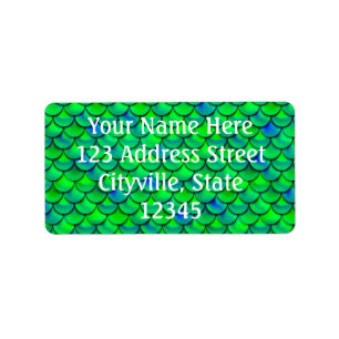 Falln Green Blue Scales Label