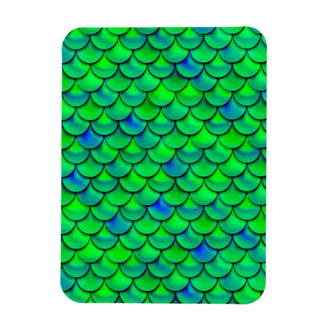 Falln Green Blue Scales Magnet (Vertical)