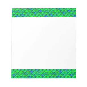 Falln Green Blue Scales Notepad