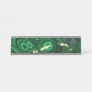 Falln Green Swirled Stones Desk Name Plate